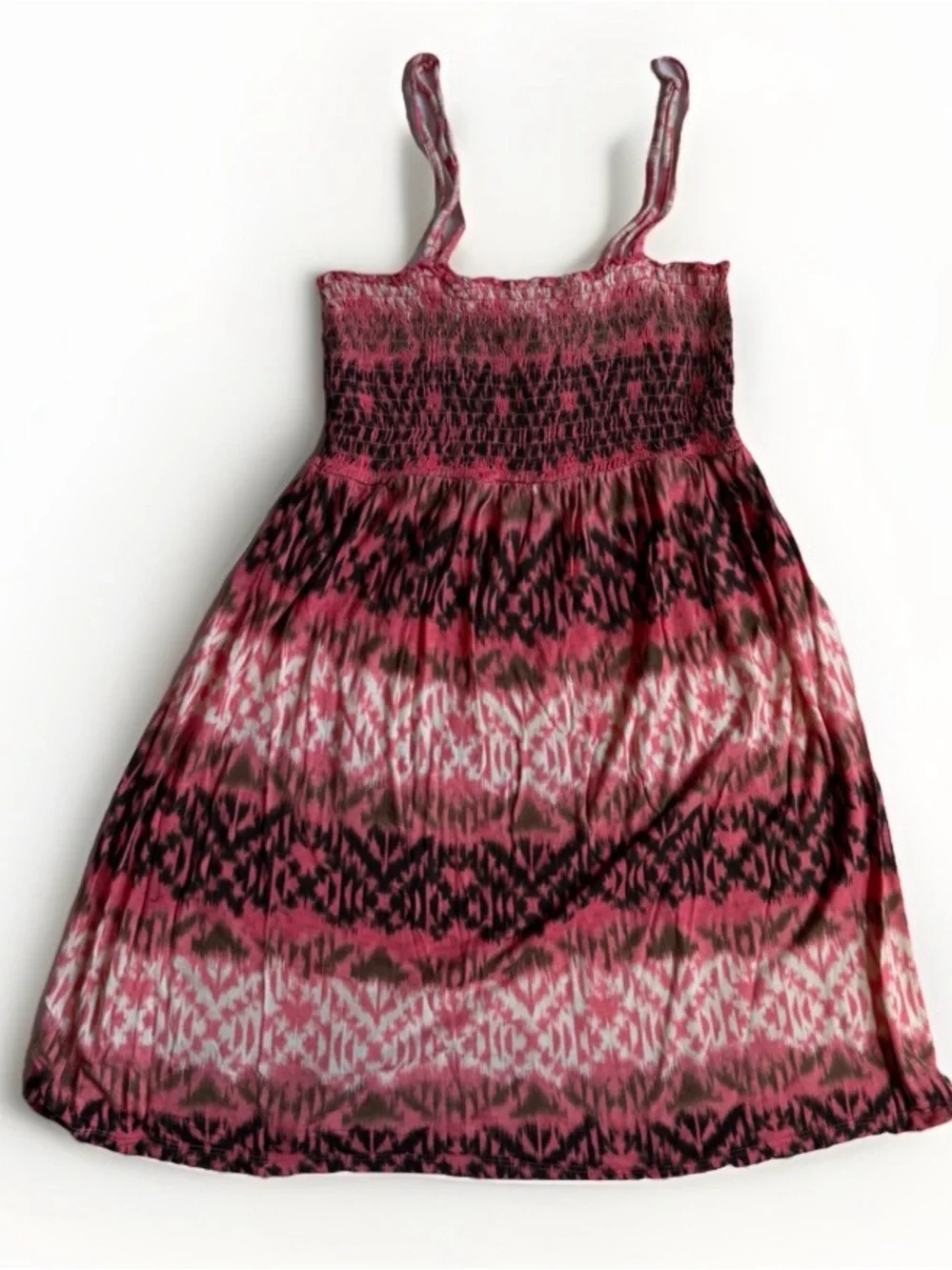 Mudd Vintage Y2K Smocked Mini Cami Spaghetti Strap Sundress Boho Festival Medium